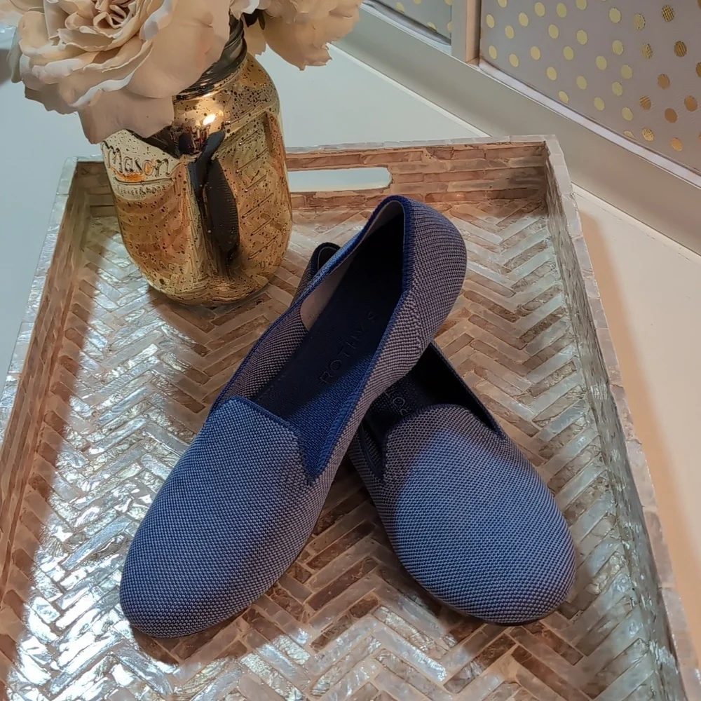 Rothys Light Blue Loafers Women Size 9 Washable Sustainable - Picture 10 of 10